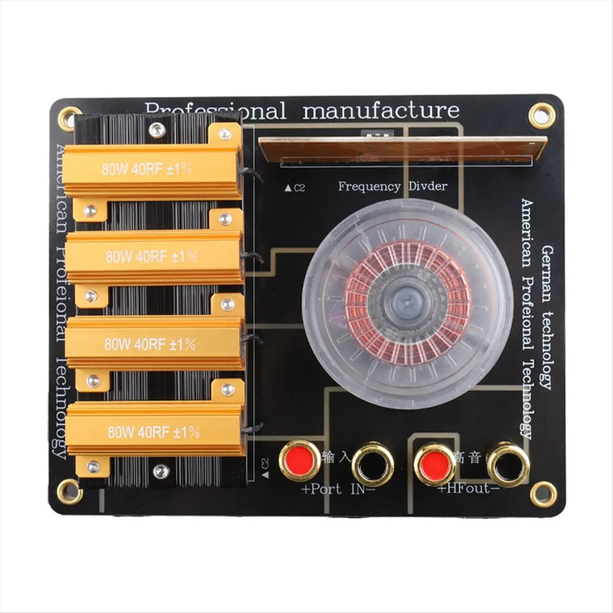 《Factory Direct》350W Single Tweeter Frequency Divider Professional Speaker Splitter 1800HZ Stage Home Theater Audio Crossover Fi