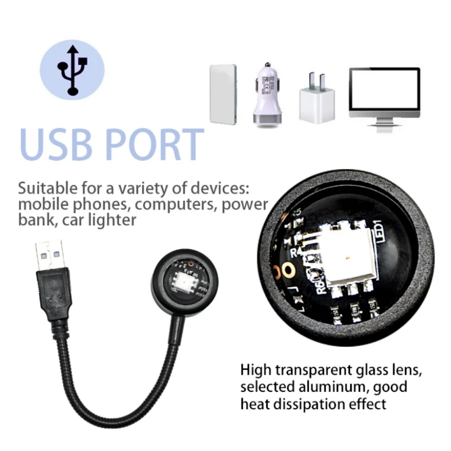 Led usb lâmpada do pôr do sol projetor casa decoração luz da noite portátil humor luz para o quarto sala de estar fotografia luzes néon