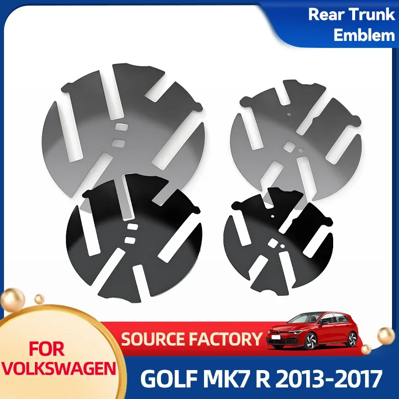 

2026 Новые эмблемы для автомобильного мусора для VW Golf MK7 GTI GTD R Rline 2013-2017, сменный значок 138 мм, передняя решетка, логотип, фон + 110 м