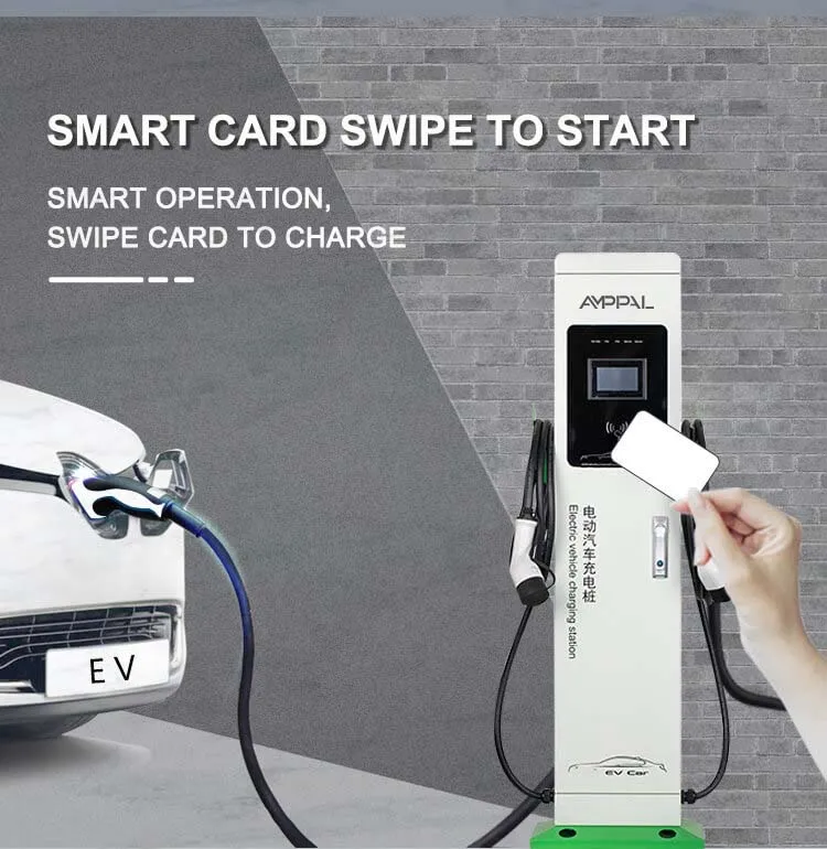 AMPPAL Floor-Mounted New Condition Electric Car Charging Station with OCPP EV Charger POS