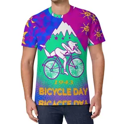 Albert Hoffman Bicycle Day T Shirt 1943 Cycle Lsd Trip Acid Day Classic T Shirts O Neck Cool Tshirt Summer Man Graphic Top Tees