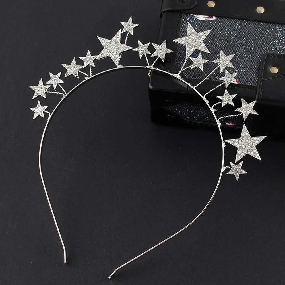 

Rhinestone Headband Headbands Ornament Rhinestones Women Headdress Bridal Hoops for Women's with