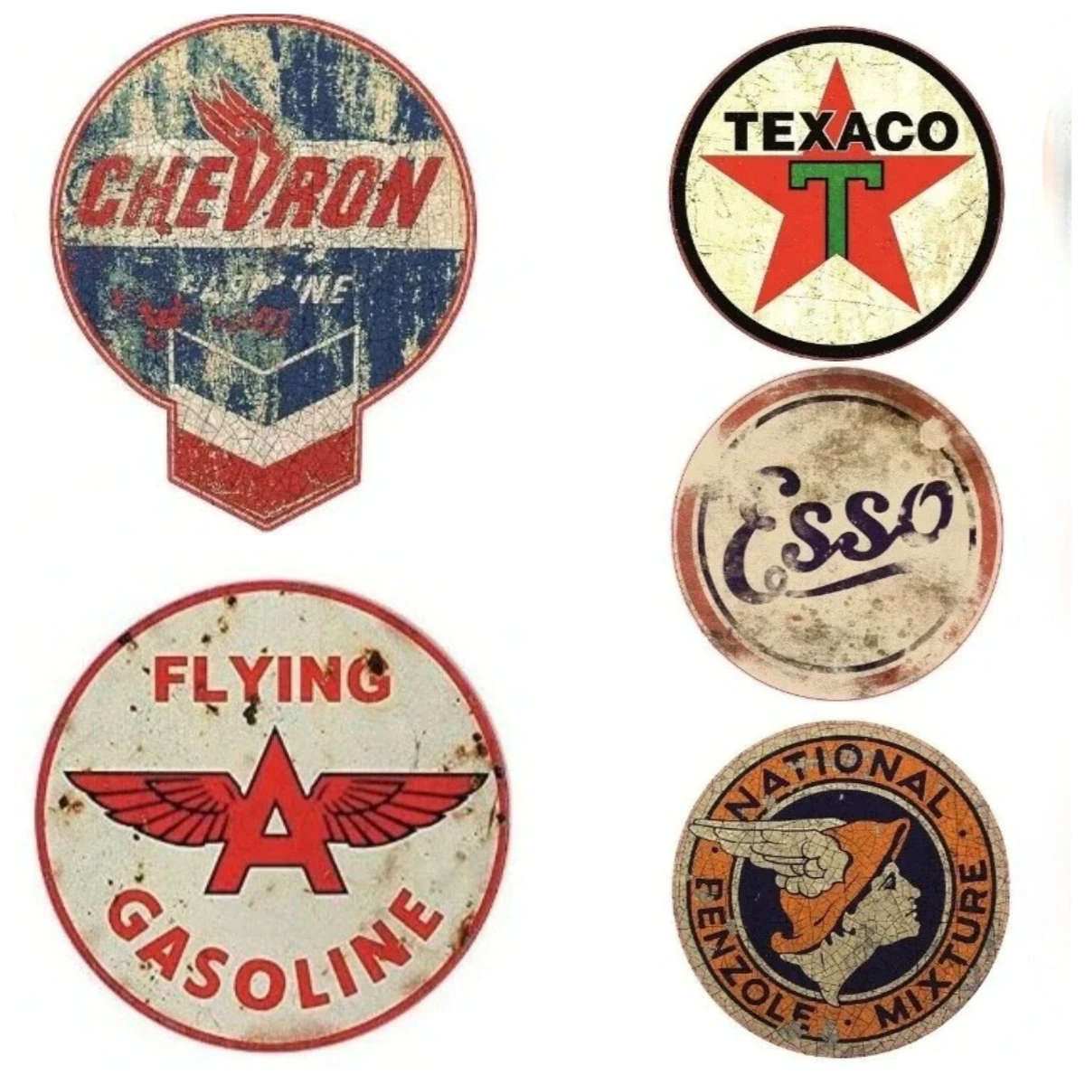 

Vintage Racing Decals - 6-Piece Retro Oil STP Car Stickers for Hotrod & V8 Tuning (USA Style)