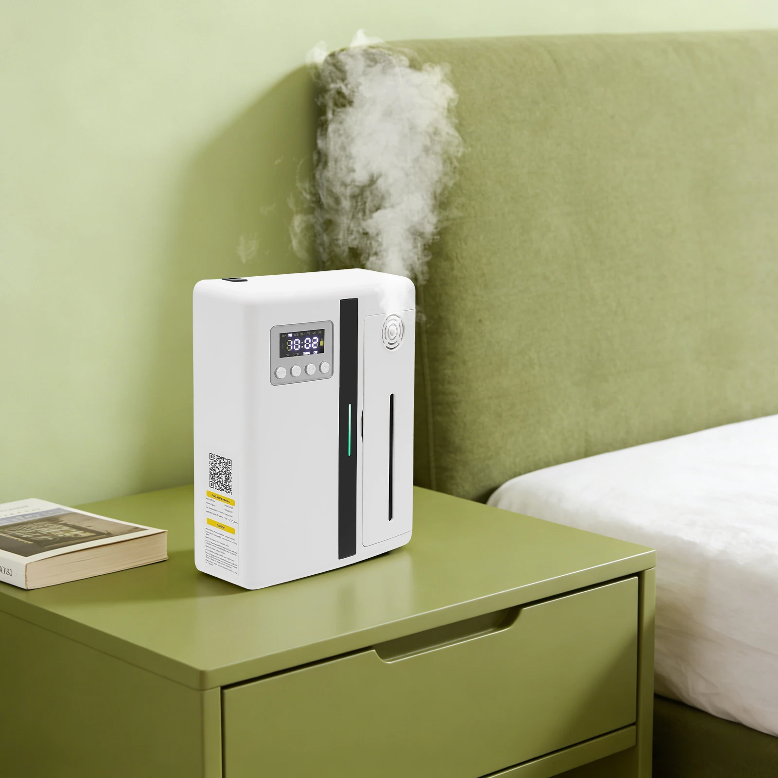 

Bymaocar Aromatherapy Diffuser Automatic Fragrance Machine Smart Bluetooth 5-300s Spray 5-900s Interval Adjustable Timer Manual Control PP ABS Durable Corrosion Resistant Non-Deform 21188.8 cu ft Coverage White 110V US Standard Home Office