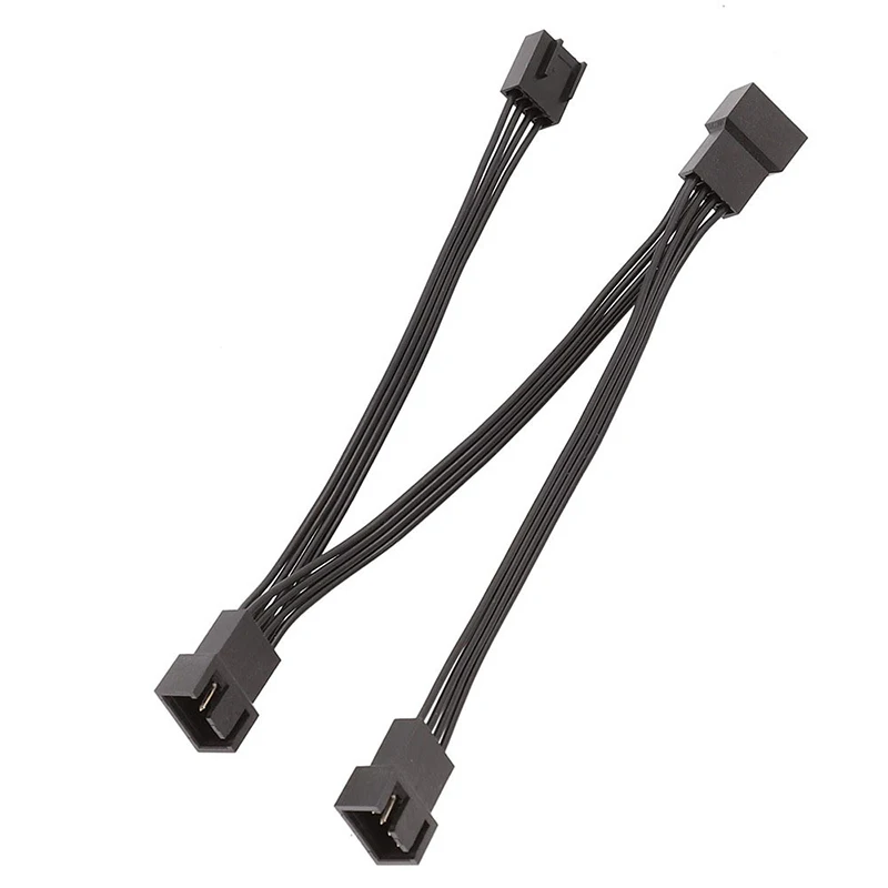 15cm 4pin PWM Fan Splitter Cable 1 to 3 Ways Splitter Adapter Power Cable Adapter PC Computer Case Fan Connect Wire