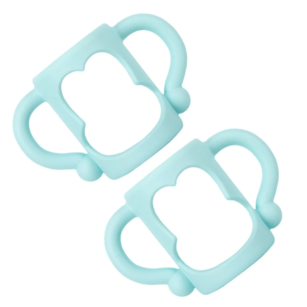 2 Pcs Bottle Handle Baby Accessory Infant Feeding Milk Silicone for Clip Silica Gel Milking Easy to Clean Small Hands