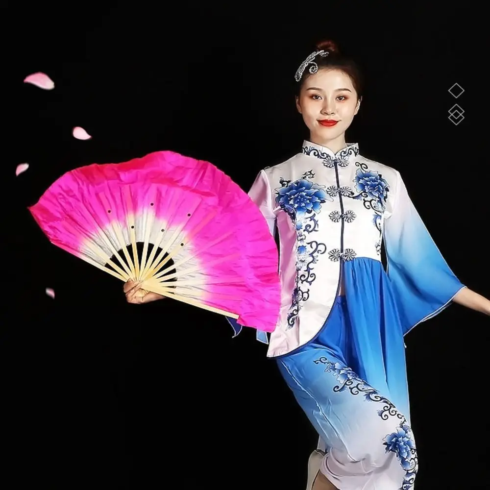 

Горячая новинка: Длинный имитационный веер для танца живота, 26 см, шелковый, для выступлений, бамбуковый веер для танцев