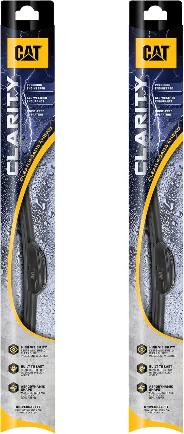 

CAT Clarity (2-Pack), Exact Fit for 2008-2012 Ford Escape Direct OEM Replacement, Front Windshield , Durable Streak-Free Spotle