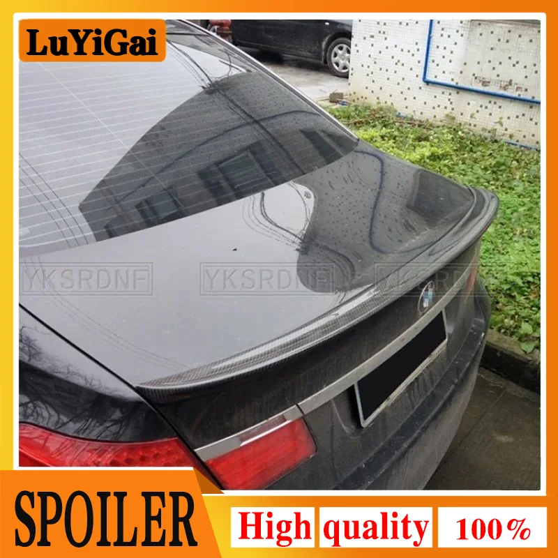 Use For BMW 7 Series F01 Spoiler 2008--2014 Year Sedan Glossy Black Carbon Fiber Rear Wing AC Style Sport Accessories Body Kit