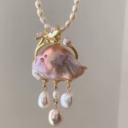 Super Immortal Colorful Cloud Imitation Bead Necklace Sweet and Unique Design Collar Chain Fashionable and Versatile Neckchain