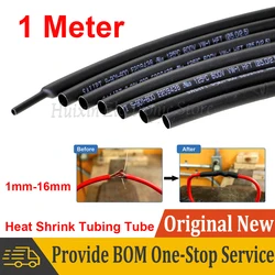 1 METER Black Heat Shrink Tubing Tube 1mm 2mm 2.5mm 3mm 3.5mm 4mm 4.5mm 5mm 6mm 7mm 8mm 9mm 10mm 11mm 12mm 13mm 14mm 15mm 16mm