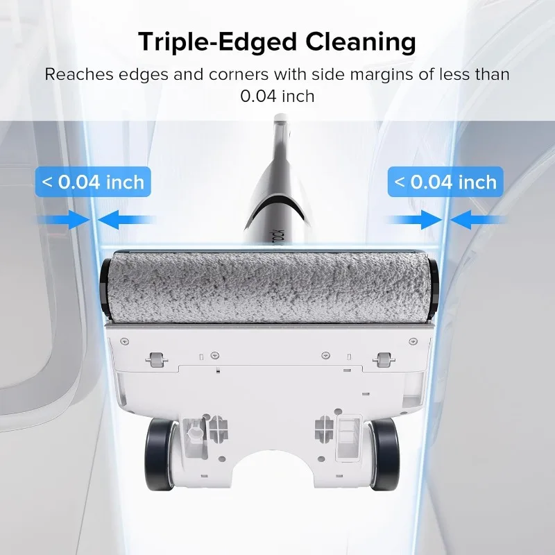 roborock Flexi Wet Dry Vacuum Cleaner,180° FlatReach Design,17000Pa Cordless Vacuum Mop with Hot Water Self-Cleaning&Self-Drying