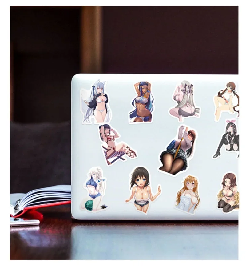 10/50/100Pcs Anime Erotic Cute Bikini Sexy Girls Cartoon Sticker Laptop Skateboard Waterproof Graffiti DIY Adult Decals