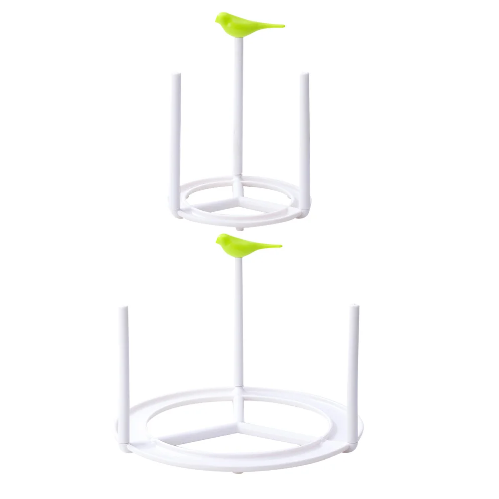 

2Pcs Kitchen Dish Drying Rack Bowl Drain Rack Modern Design Space Saving ABS Material Efficient Draining