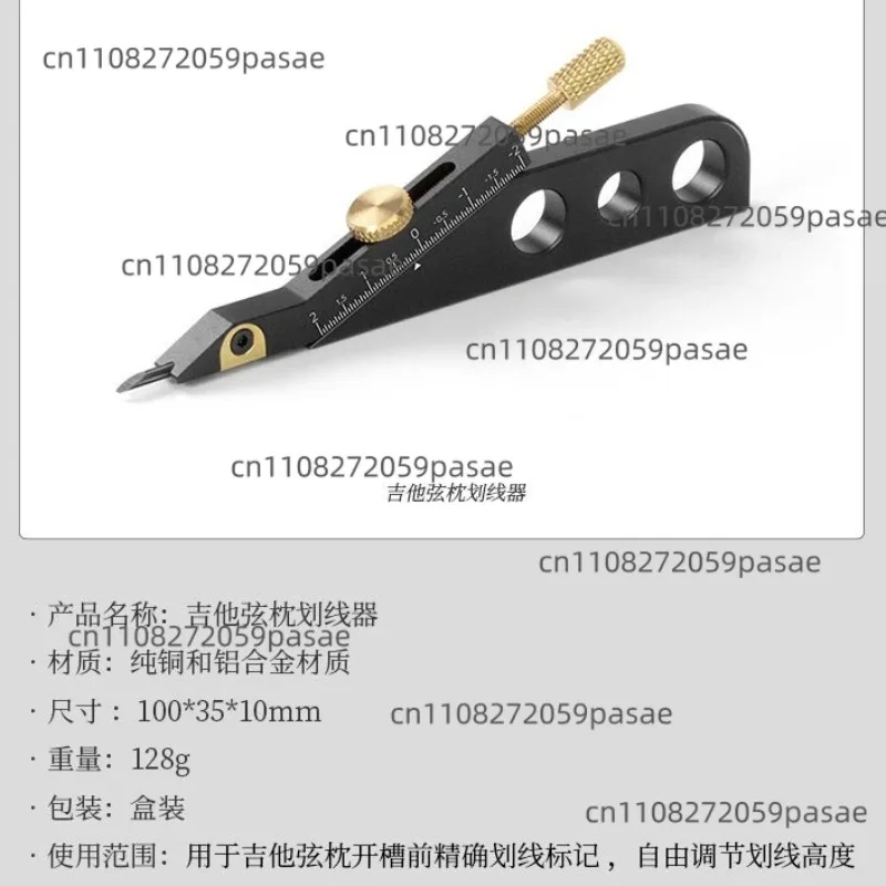 Professional Guitar Nut Scribe Tool Precision Marking for Nut Slots Mark Nut and Saddle Height for Classical Instruments Making