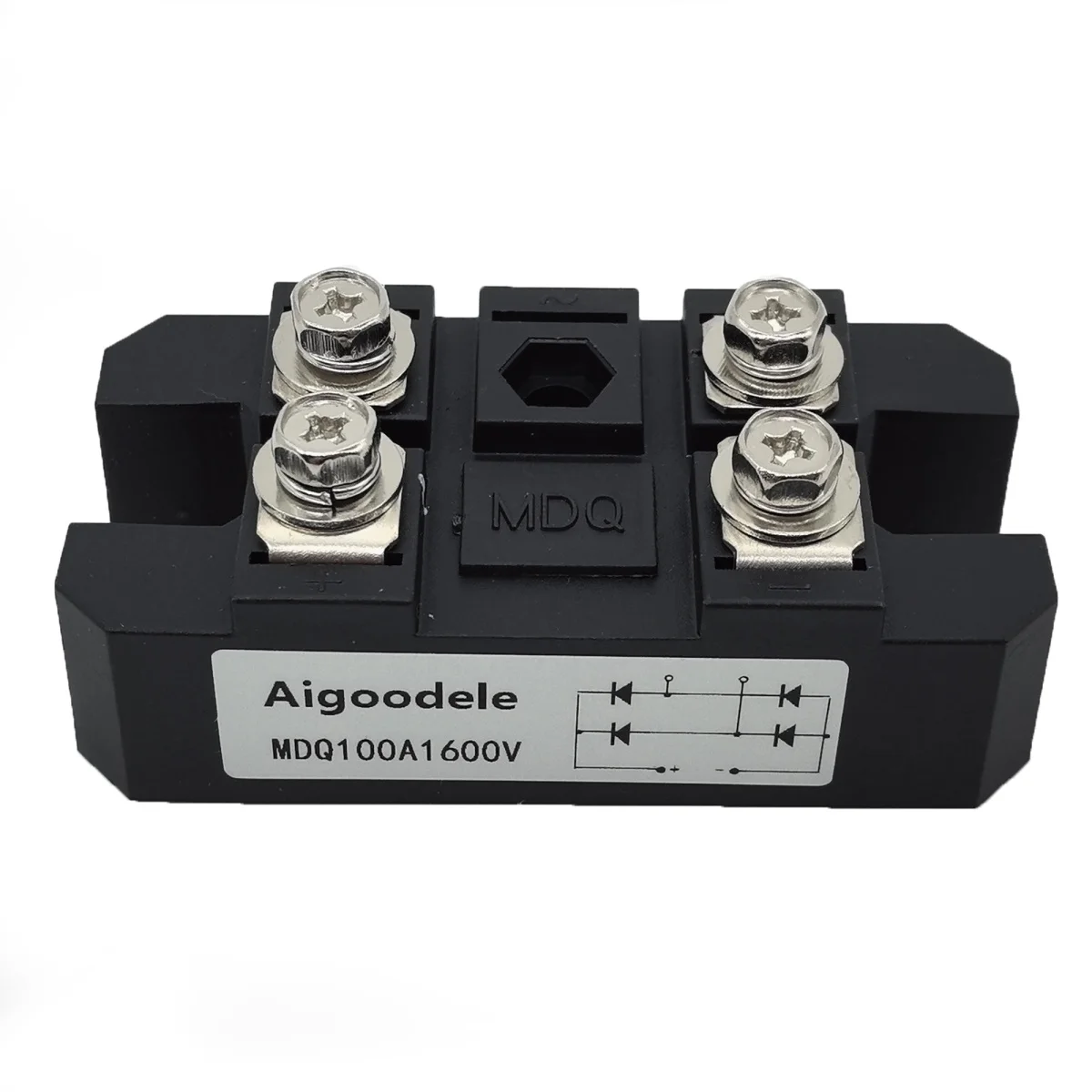 

MDQ Series Single Phase Bridge Modules MDQ100A 100A Amp 1600V 1-Phase Diode Rectifier Radiator Copper Base