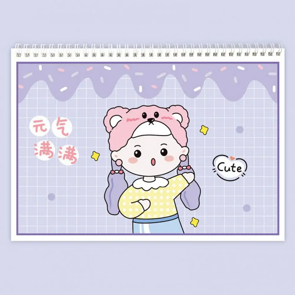 DIY Reusable Creative Sticker Collection Book Cartoon Handbook Nail Stickers Storage Book Empty Collection Book Student Supply