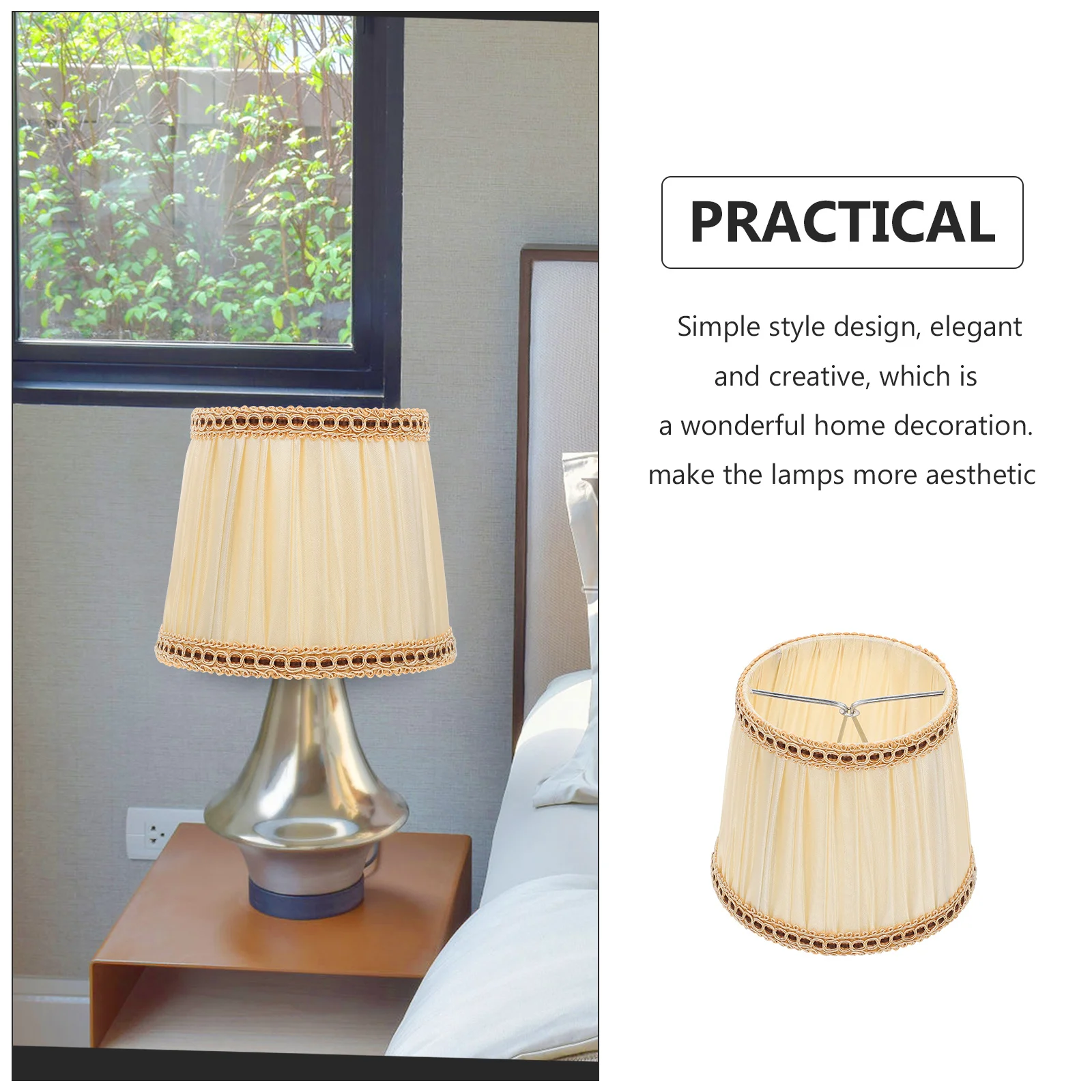 

1Pcs Cloth Lamp Shade Premium Fabric Modern Light Cover for Home Hotel Decorative Lighting Accessory Soften Brightness