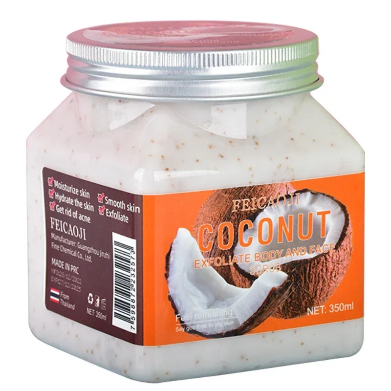 Body Fragrance Scrub 350ML Exfoliating Bodyscrub Bath Salt Rice Shower Gel Coffee