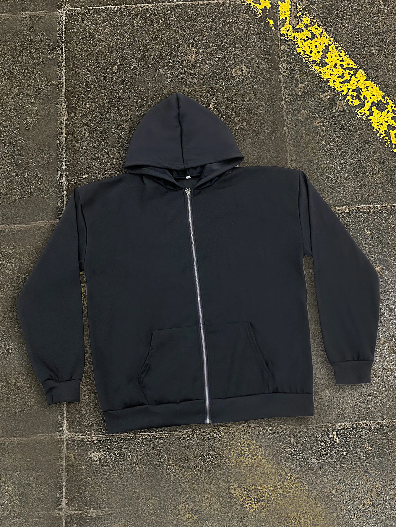 Nueva sudadera con capucha de otoño e invierno, sudadera con capucha retro informal de calle alta con cremallera, chaqueta holgada y personalizada