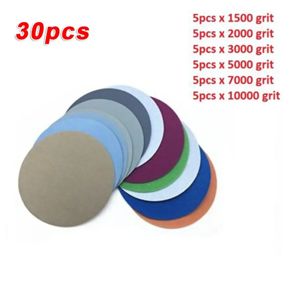 

ALLGOOD 2Inch Sandpaper Round Shape Sanding Discs Wet/Dry Grinding Polishing Sanding Paper Buffing Sheet 50mm Grit 1500-10000