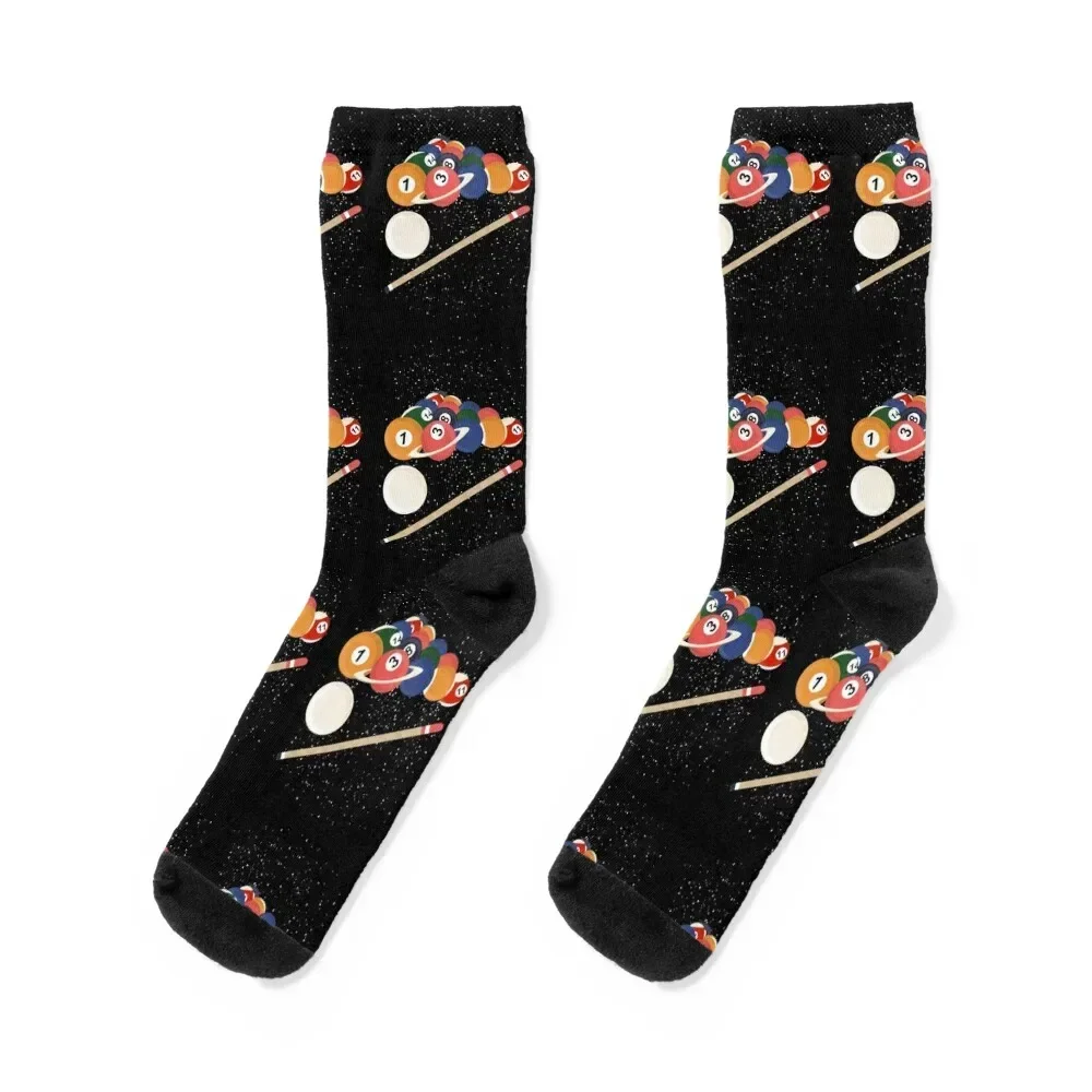 

Billiards Stars Socks sports and leisure custom sports heated Women's Socks Men's