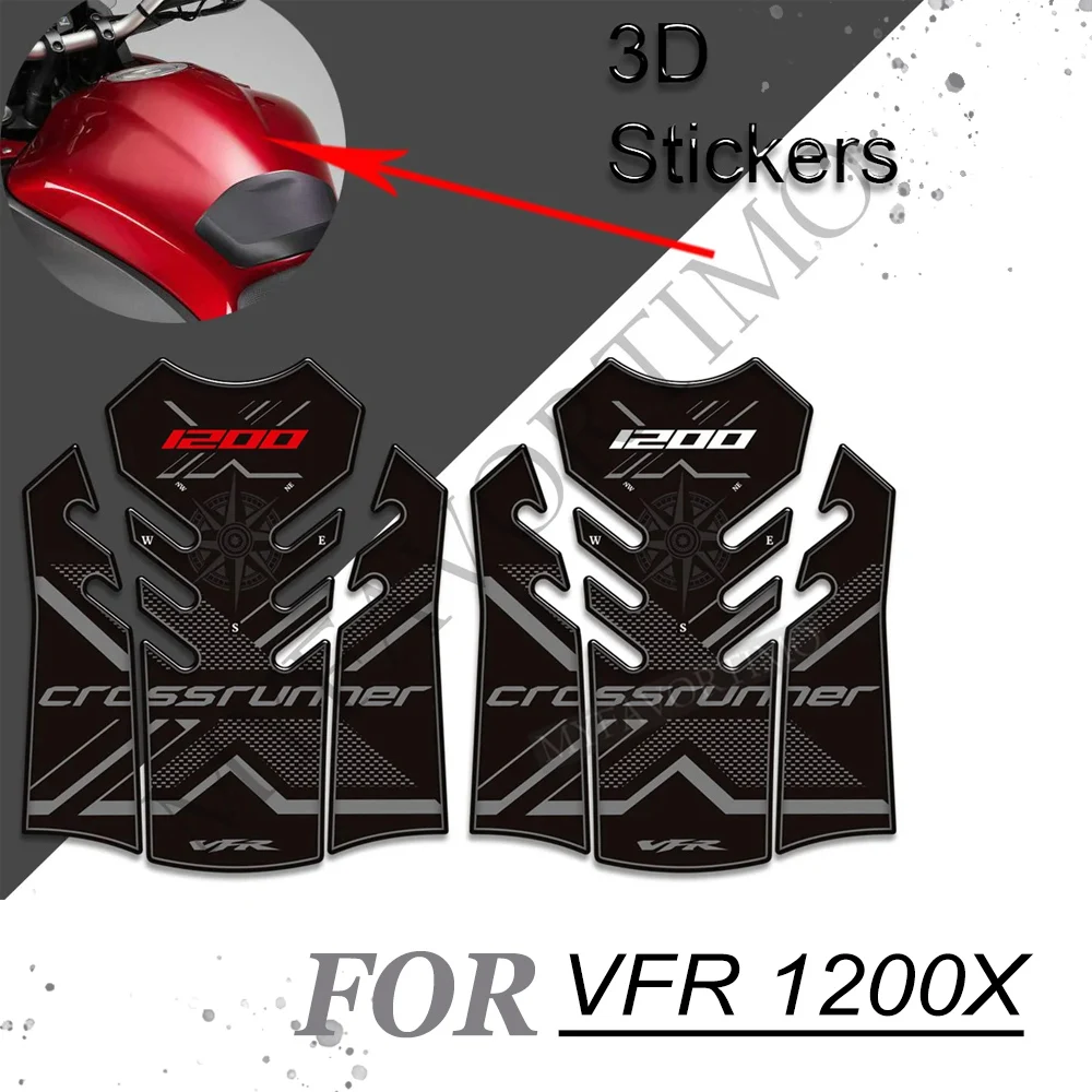 

Motorcycle For Honda VFR 1200X 1200 X Crosstourer Decals Stickers Protector Tank Pad Grips Gas Fuel Oil Kit Knee VFR1200X