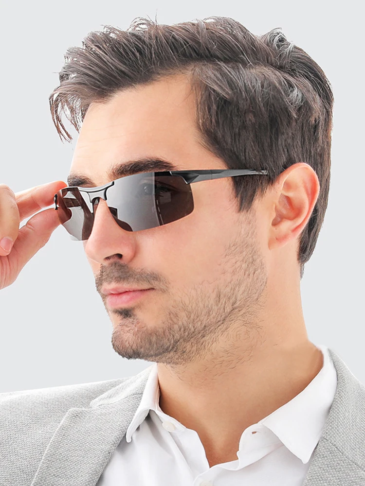 AliExpress Blanche Michelle Aluminum Magnesium Running Cycling Sports Glasses Men Polarized Protective Sunglasses High Quality Goggles UV400 Eyewear