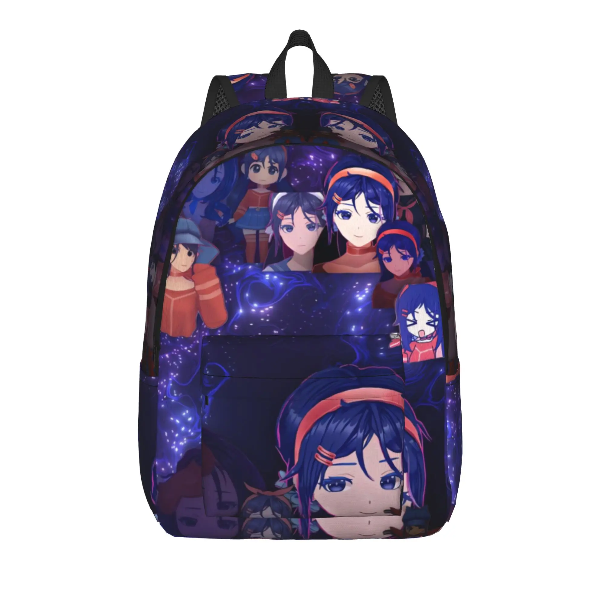 Game Miside Series Print Backpack  Daily Backpacks Boy Cute School Bags Custom Soft Rucksack