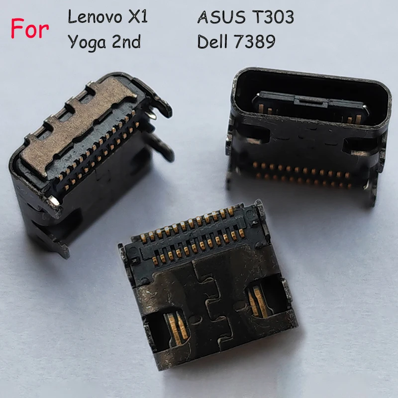 

10PCS Type-C Connector Sockets Suitable For Lenovo X1 Yoga 2nd ASUS T303 Dell 7389 Charging Port DC Power Replacement And Repair