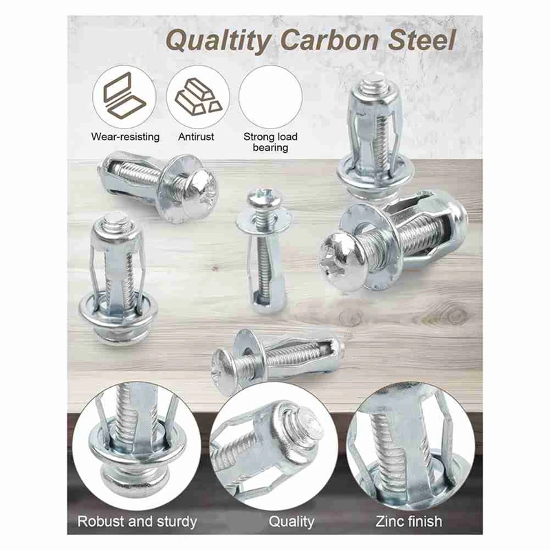 توسيع المسمار البتلة الجوز 40 قطعة توسيع المسمار البتلة الجوز ، M 4 M5 M6 M8