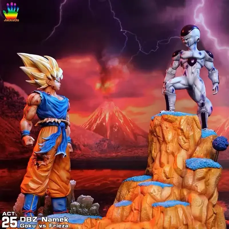 

27cm Dragon Ball Z Son Goku Figure Super Saiyan Son Goku Vs Frieza Gk Anime Figures Pvc Statue Figurine Model Doll Kids Toys