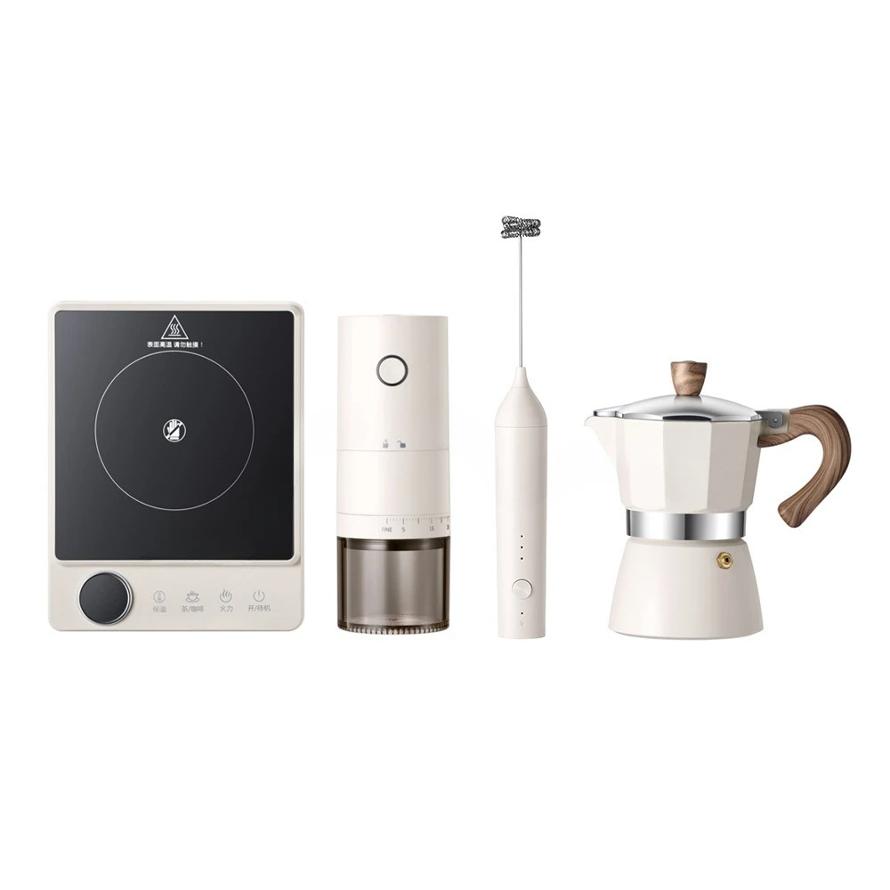 

Household, espresso mocha pot, mini electric grinder