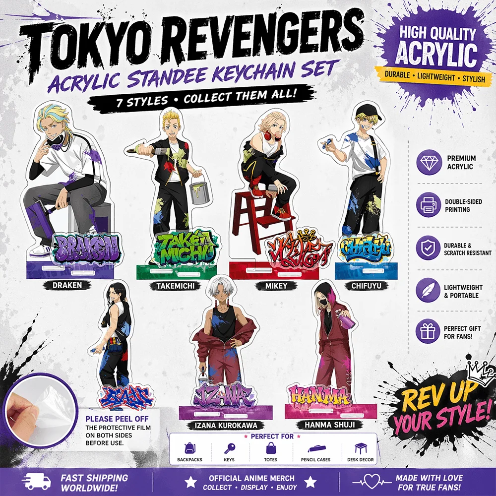 Tokyo Revengers Takemichi Hanagaki 15cm Acrylic Stand Keychain Painter Style Anime Figure Decor Gift For Fans