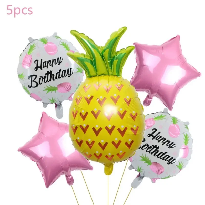 Hawaiian Thema Geburtstag Party Dekoration Einweg Geschirr Pappteller Tassen Luftballons Für Kinder Baby Shower Party Supplies Geschenk – Detail 8