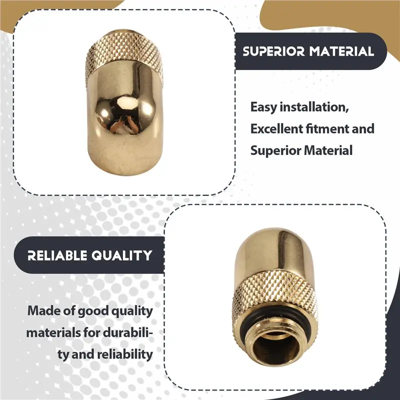 A24U High Pressure G1/4 Liquid Cooling Fittings 90 Degree Rotatable Water Cooling Adapter Compact Elbow Connector Design