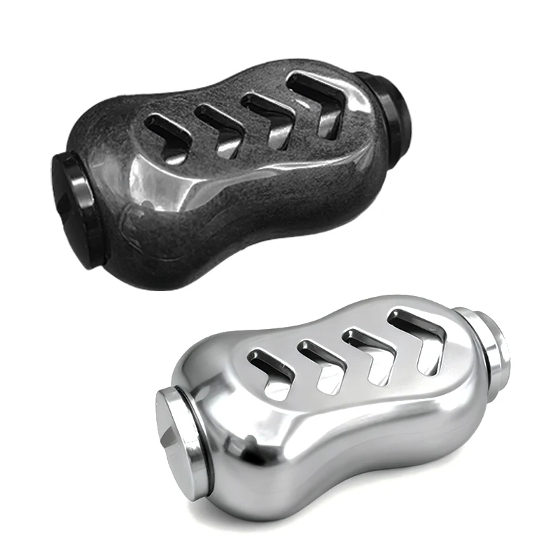 Perilla de repuesto para carrete de pesca con rodamientos, perillas de carbono fundido para carrete giratorio DAIWA/SHIMANO, repuestos de carrete de pesca