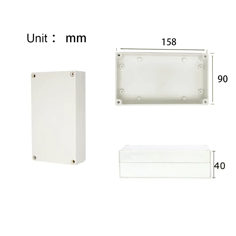 Projekt-Anschlussdose für Elektrokabel, Outdoor, DIY, versiegeltes IP67-Gehäuse, Kabelbox, 115 x 90 x 55 mm, wasserdichte elektronische Gehäuse