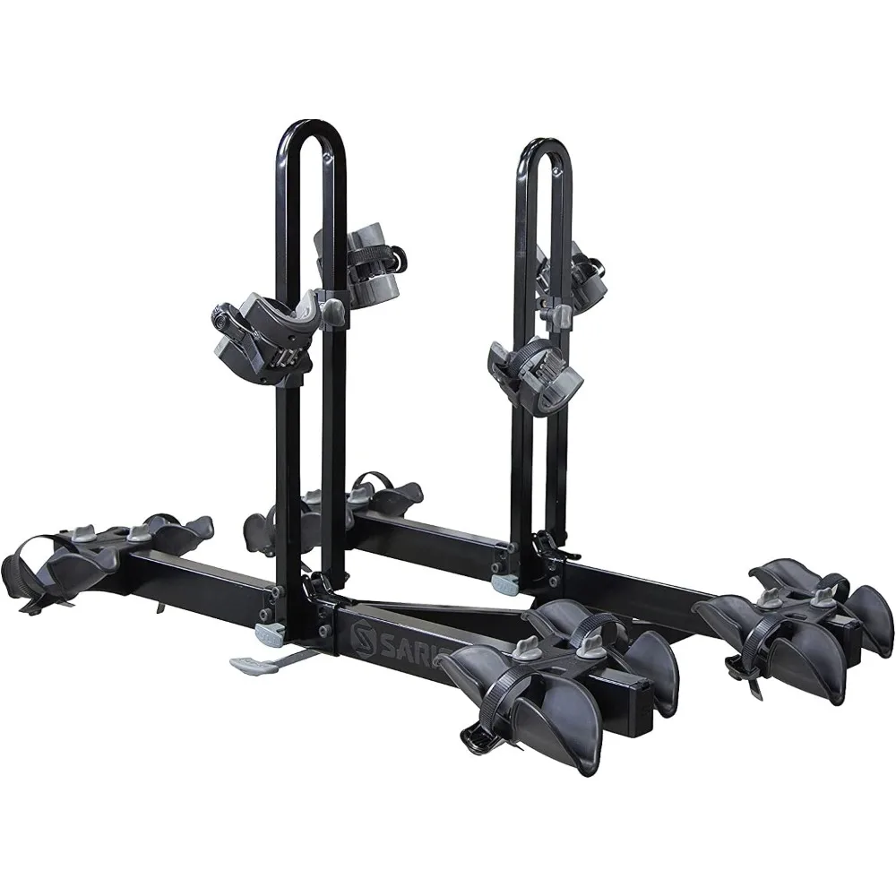 

Freedom 4-Bike Hitch Rack – Universal Fit for All Bike Types, 2" Receiver, 190 lb Capacity, Foot Pedal Tilt, Secure Ratcheting
