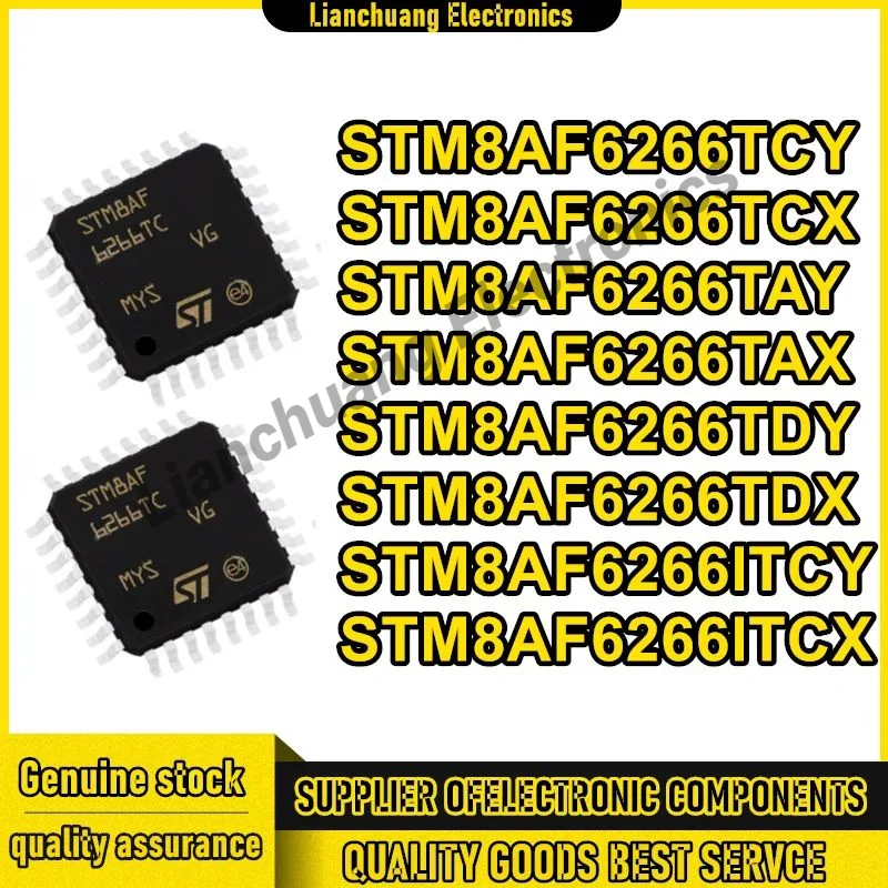 

5 шт STM8AF6266TCY STM8AF6266TCX STM8AF6266TAY STM8AF6266TAX STM8AF6266TDY STM8AF6266TDX STM8AF6266ITCY STM8AF6266ITCX LQFP-32