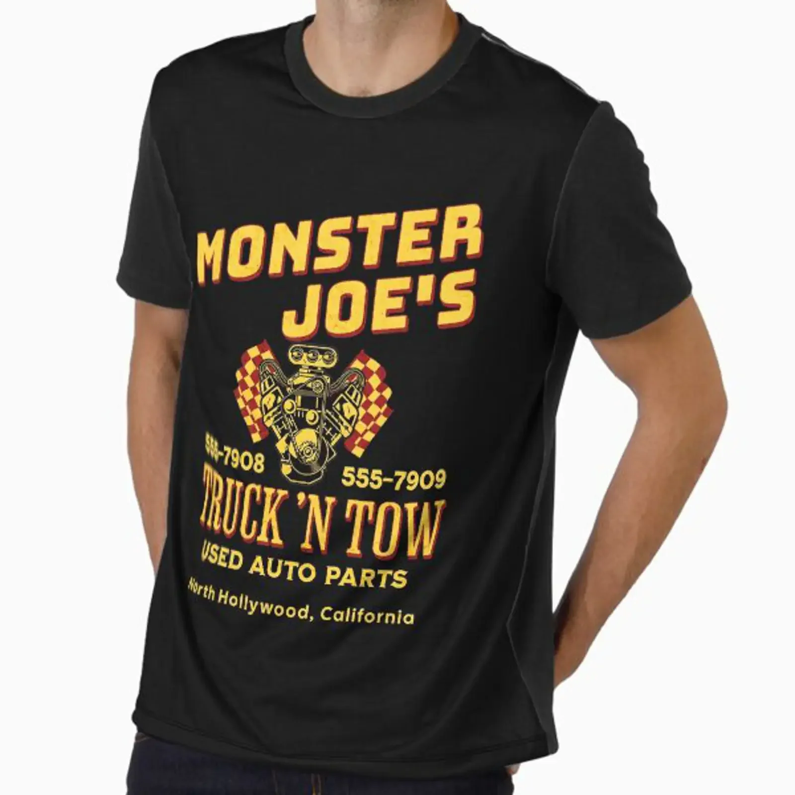 Pulp Fiction Monster Joes Truck Tow designed and sold by dwinburn vintage Washed streetwear Top For Everyday Wear Comfortable
