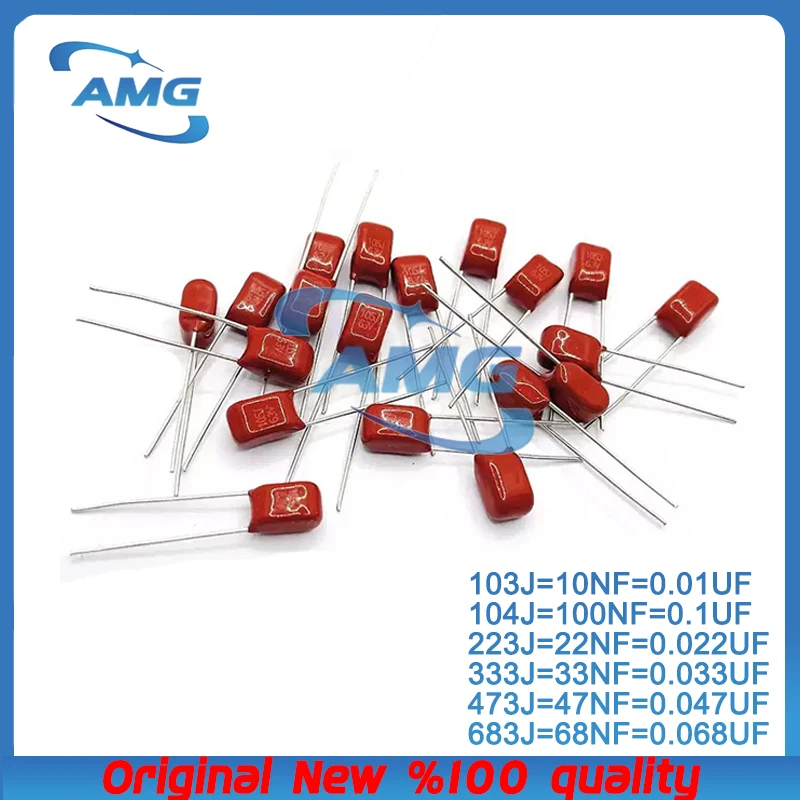 100PCS 100V104J 101J 102J 103J 105J 224J 223J 221J 222J 333J 683J 474J 473J 472J 0,1 UF 100NF 10NF 68NF 22NF 47NF CBB capacitor