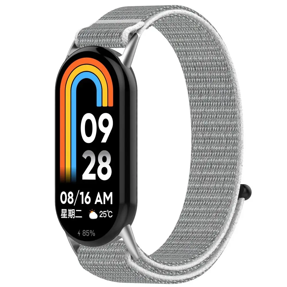 Ремешок нейлоновый для Xiaomi Band 8, регулируемый сменный Браслет для часов, носимые устройства, аксессуары для умного электроники