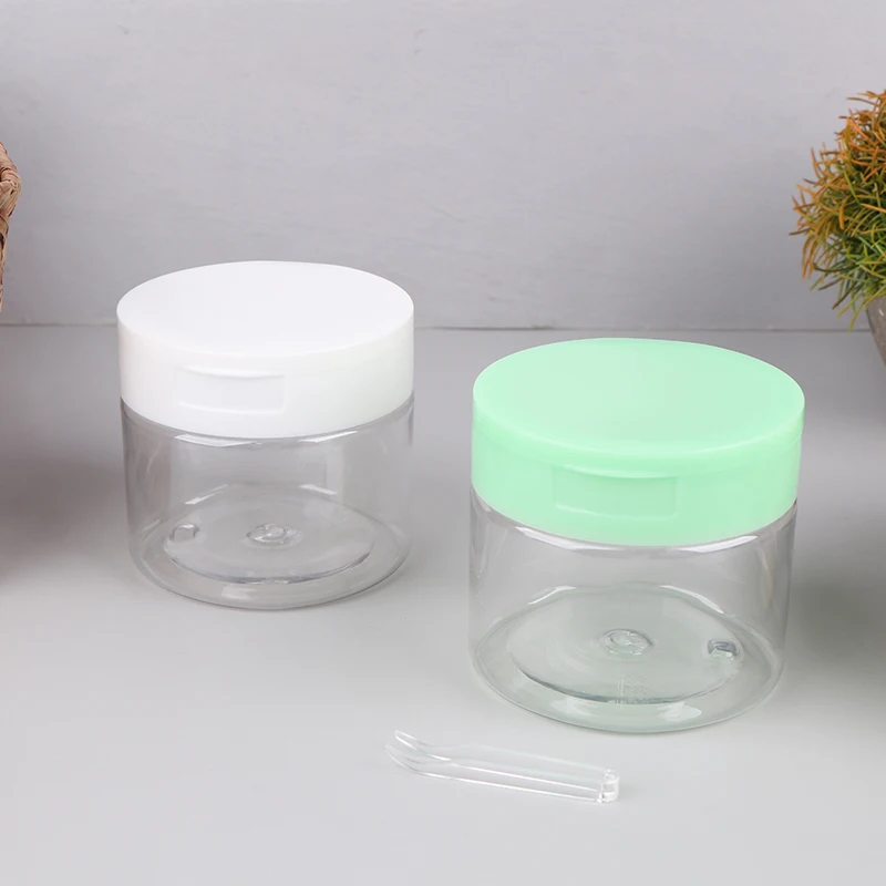 280/400 ML Face Cream Jar Empty Bottle Plastic Facial Mask Wide Mouth Flip Cap Bottle Cosmetics Refillable Bottles Skincare