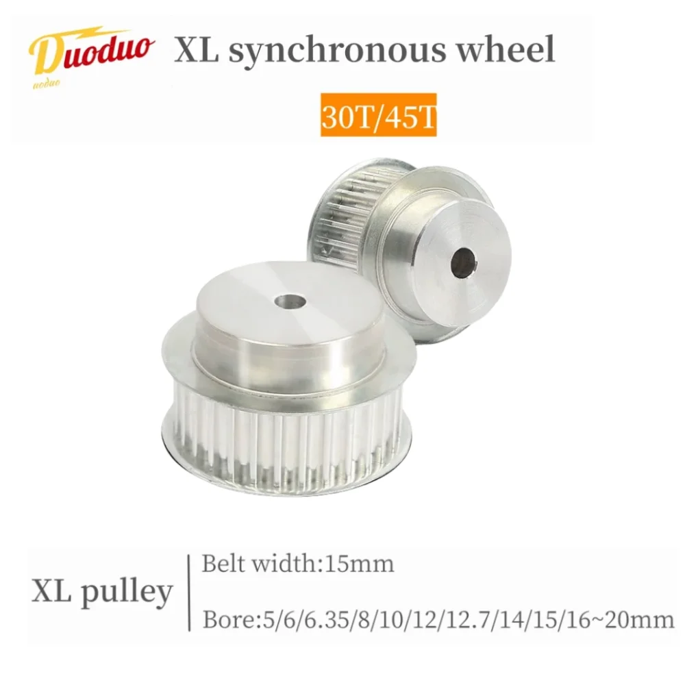 

XL Synchronous Pulley BF Type, 30 Teeth 45Teeth XL timing belt gear ,Belt width:10mm/15mm, Inner Hole 5mm-20mm XL Timing gear,
