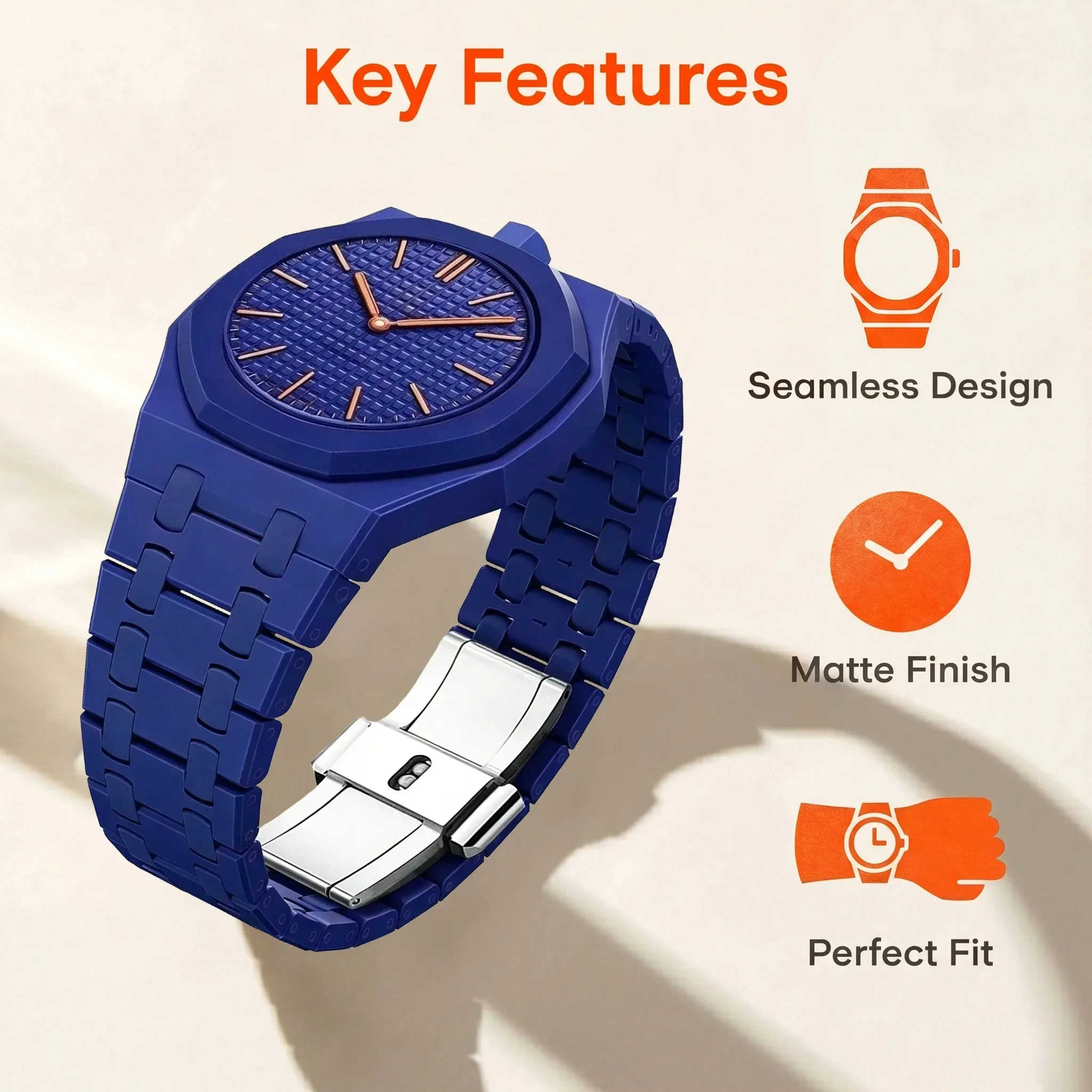 Bioceramic Case+Strap For Swatch x AP Royal Pop Pocket Watch Modification Kit Advanced Wristband Accessory Changer To Wristwatch view 3