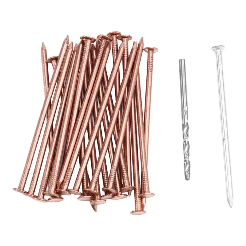 YANA50I Copper Nails To Killing Trees Stump Removal Spikes Hardware Nails For Trees 25Piece