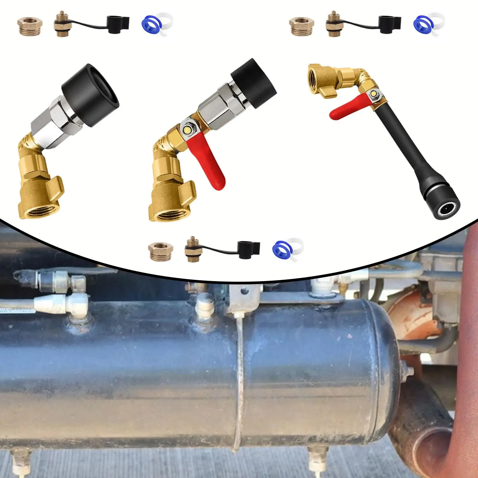 

Truck Air Tank Intake Connector Gas Storage Professional SP20 Quick Connect