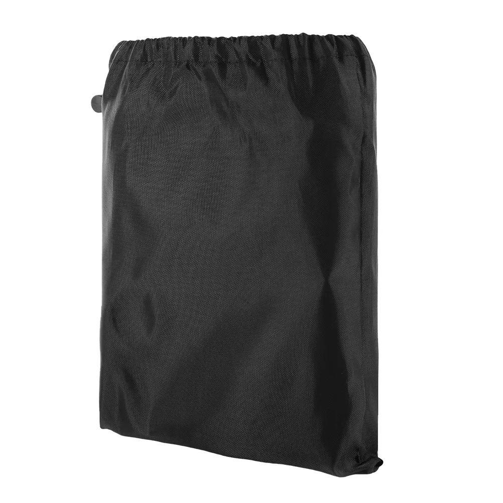 1個入り 庭の落ち葉袋 庭のゴミ用 耐久性のある巾着デザイン 芝生掃除用 黒色ゴミ袋 落ち葉袋 芝生ガーデンバッグ