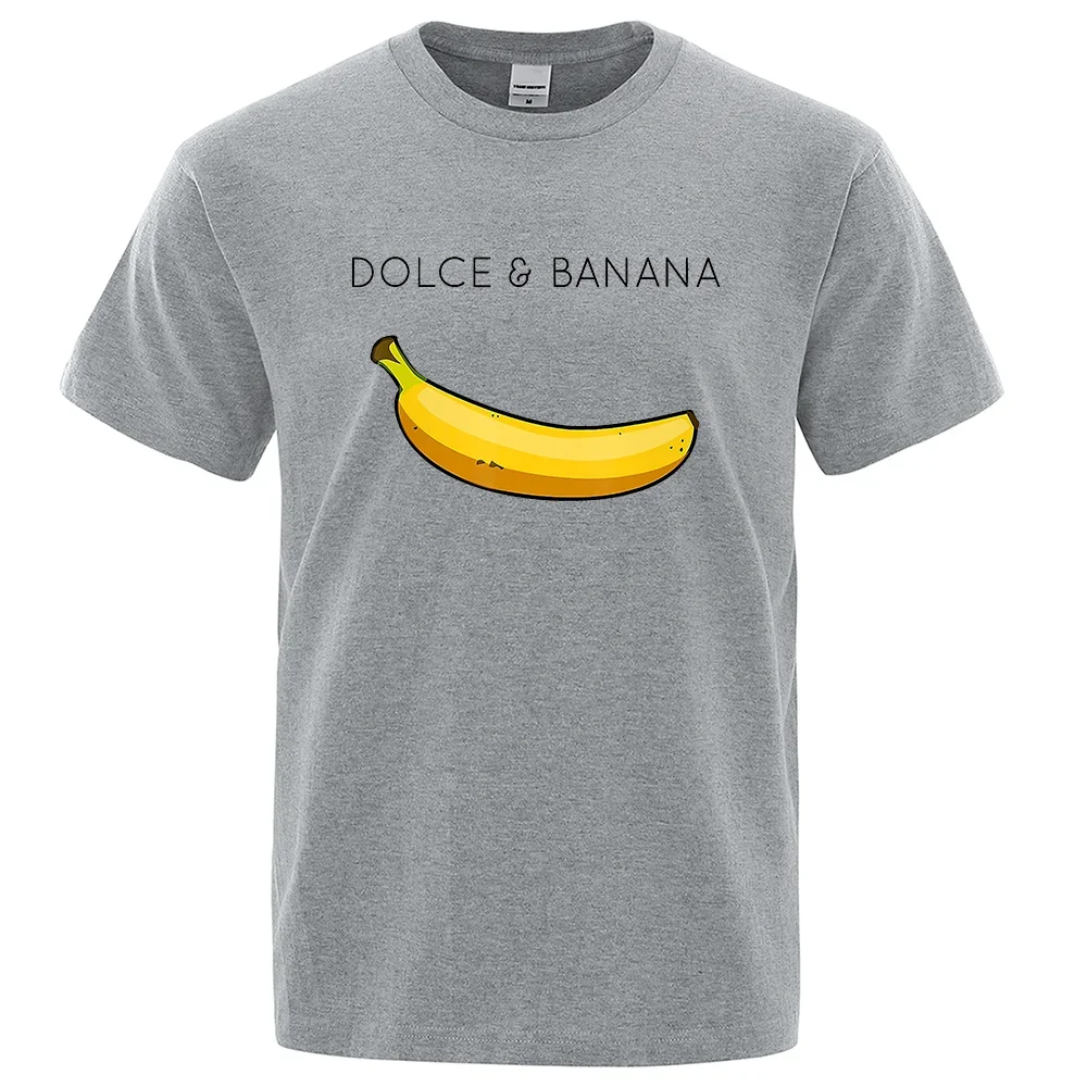 Men's Short Sleeve Dolce & Banana Tees men clothing Printed Mens T-shirts Crewneck Breathable Tops Oversized Comfortable TShirt